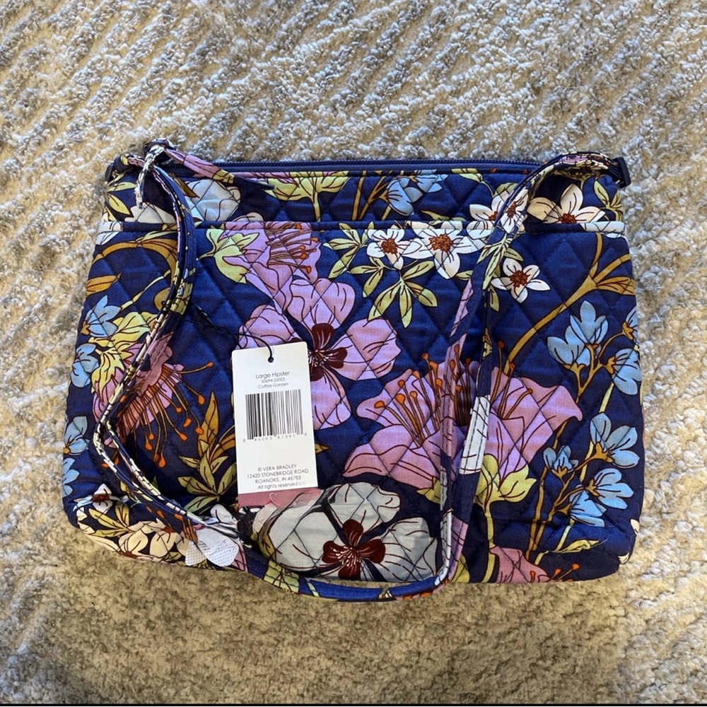 Vera Bradley Coffee Garden Large Hipster Bag
